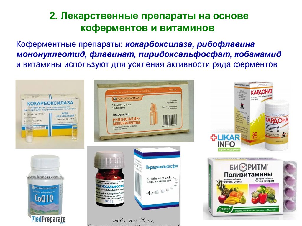 Тест витаминные препараты