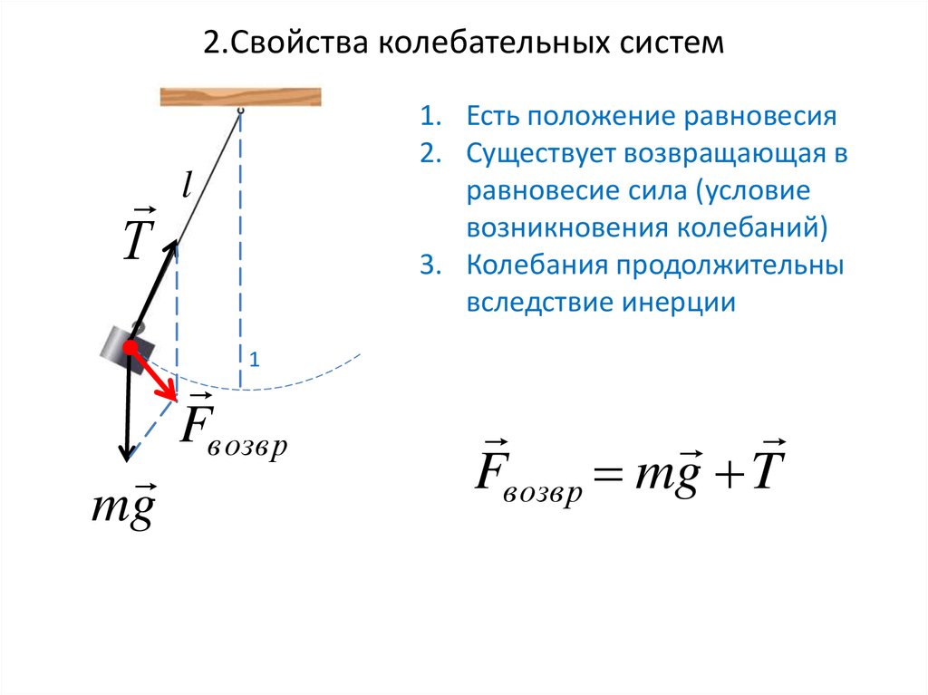 Свободные колебания системы