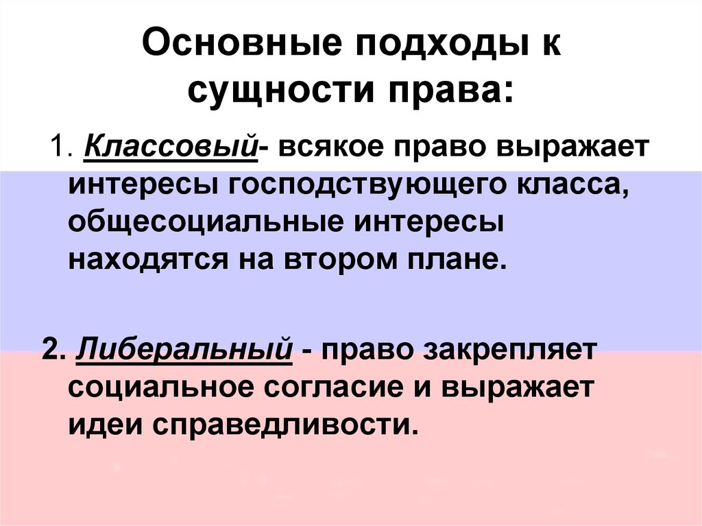 Реферат: Понятие и сущность права, определение права