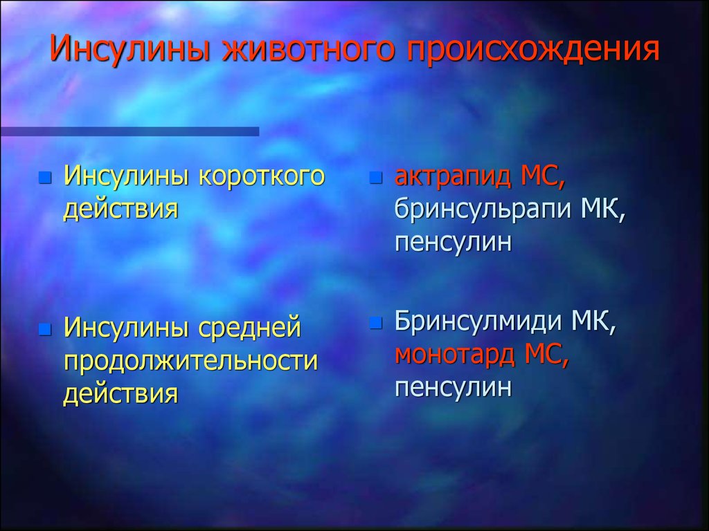 Короткого действия. Инсулин животного происхождения. Инсулин животного происхождения побочные эффекты. Инсулины животного происхождения препараты. Инсулина животного происхождения короткого действия.