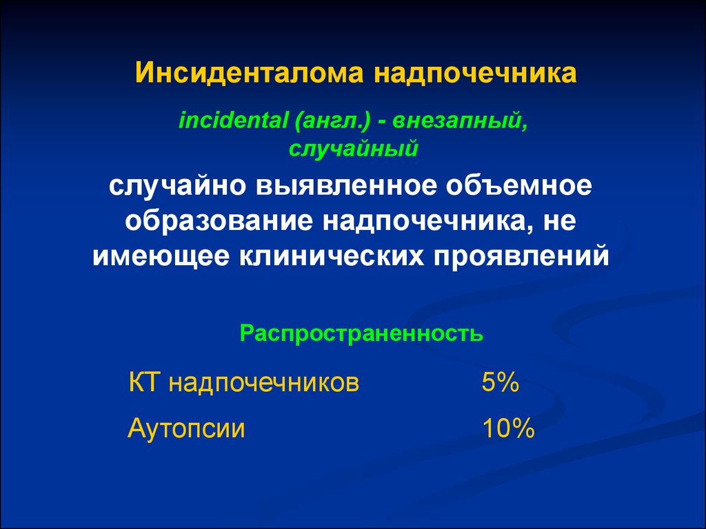 Образования коры надпочечников