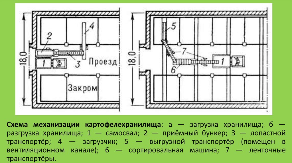 Технологическая карта хранения картофеля