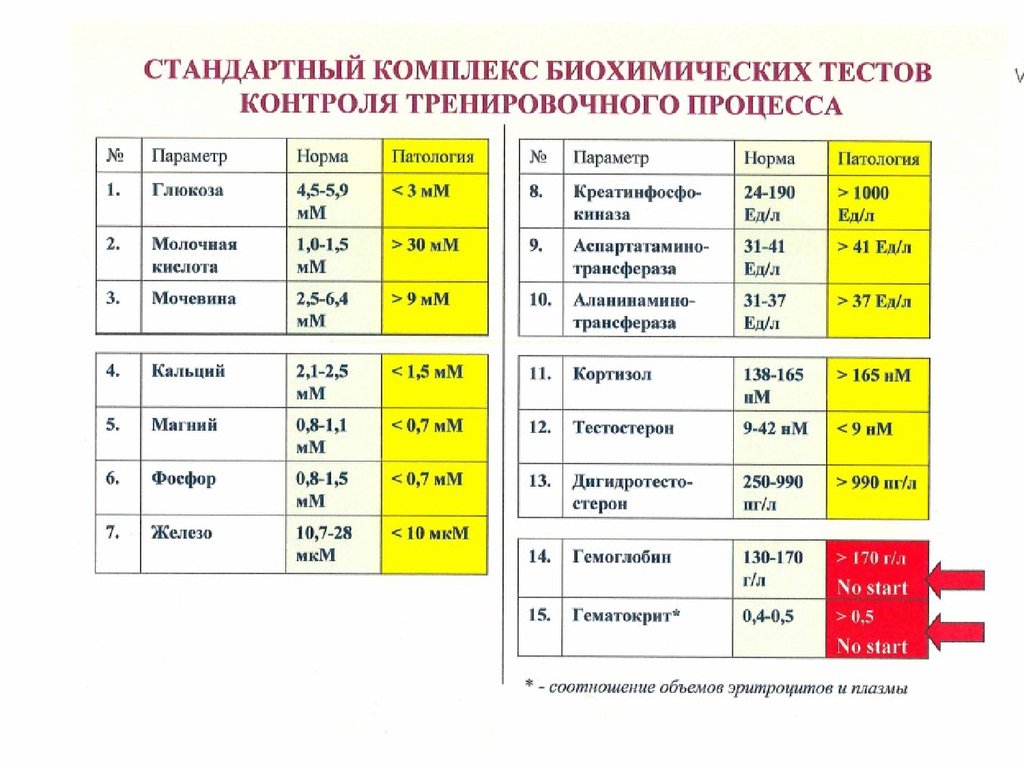 Биохимический контроль в спорте презентация