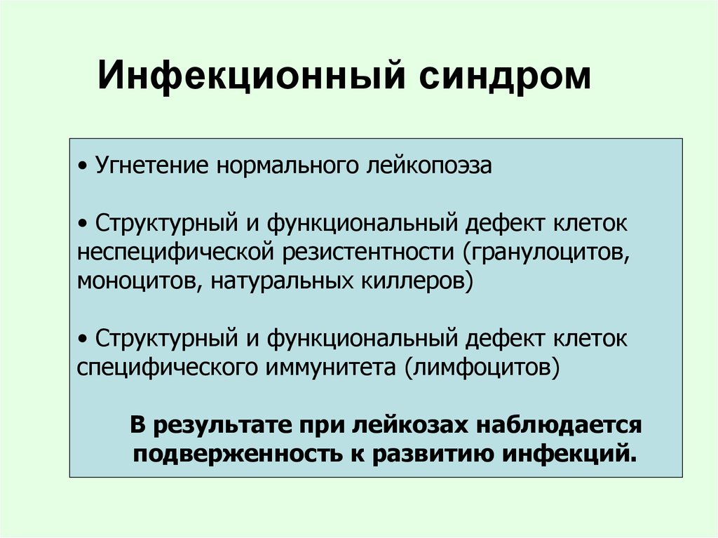 Функциональным дефект. Инфекционный синдром. Синдромы в инфекционных болезнях.