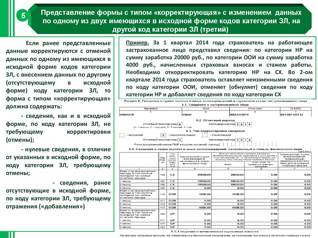 РСВ отчет образец. Форма РСВ-1 ПФР что это такое. Заполнение корректирующих сведений раздел 3 РСВ образец. Код категории застрахованного лица в РСВ 2023 года МС.