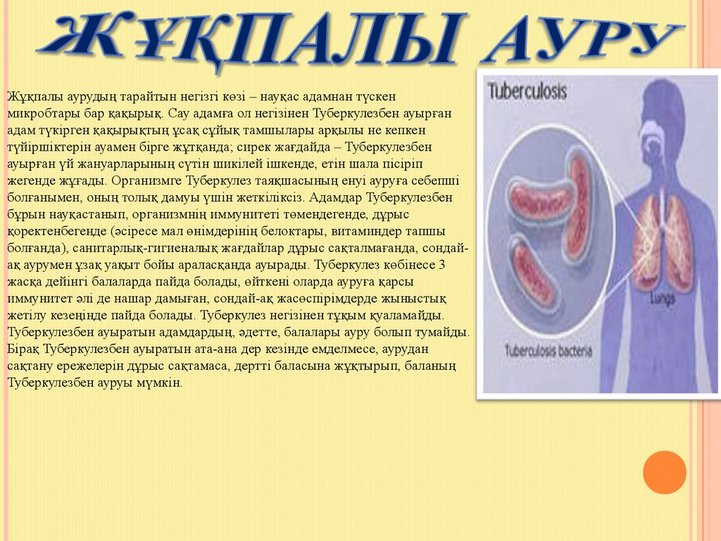 Туберкулез казакша презентация