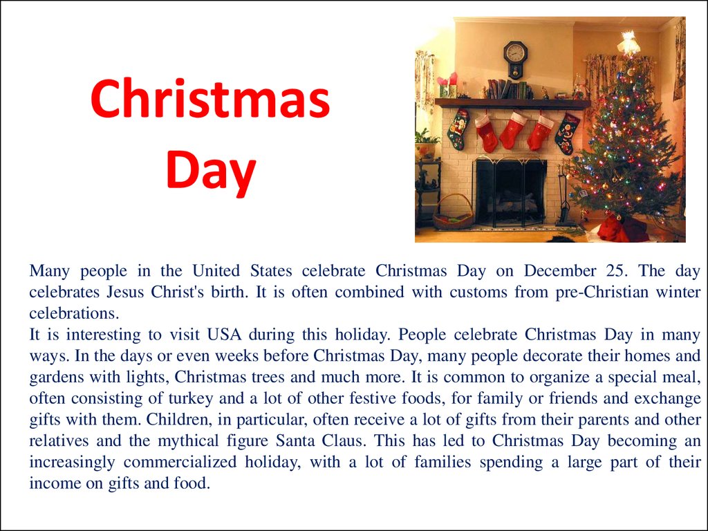 American holidays презентация