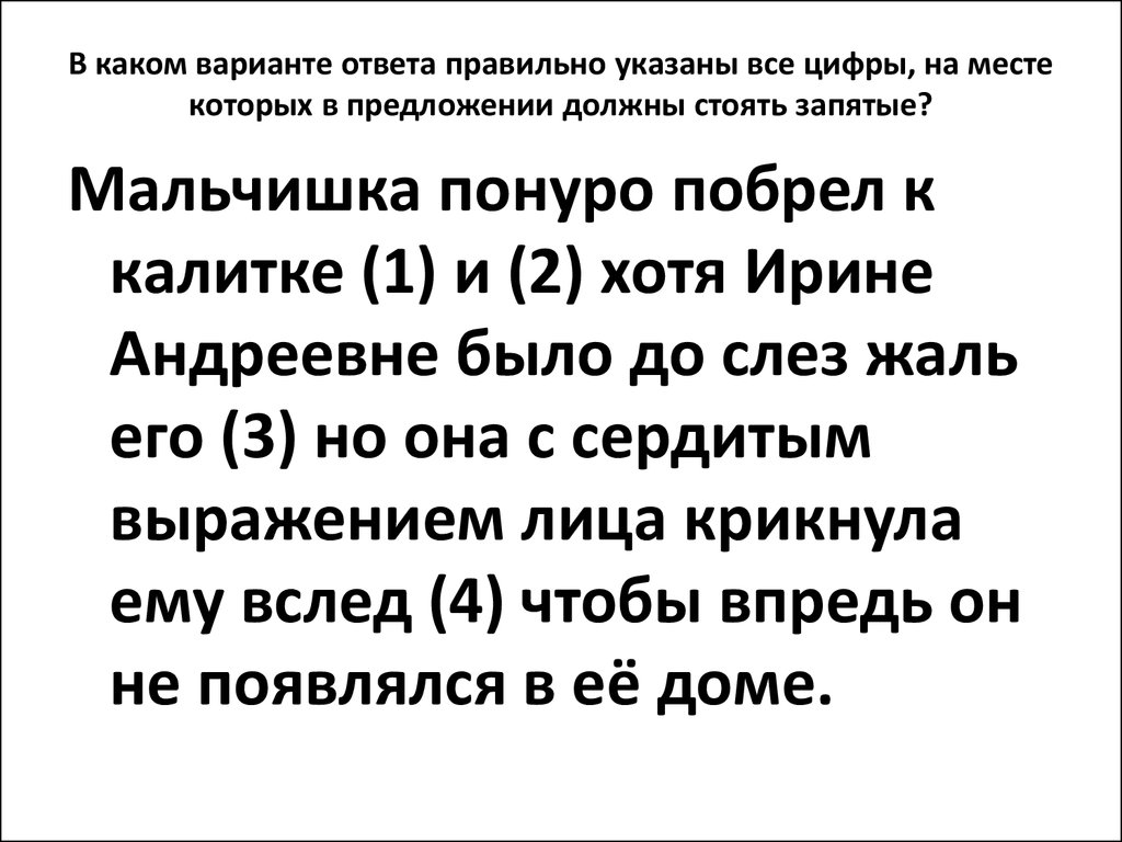 мальчишка понуро побрел к дому и хотя ирине андреевне было до слез жаль его (100) фото