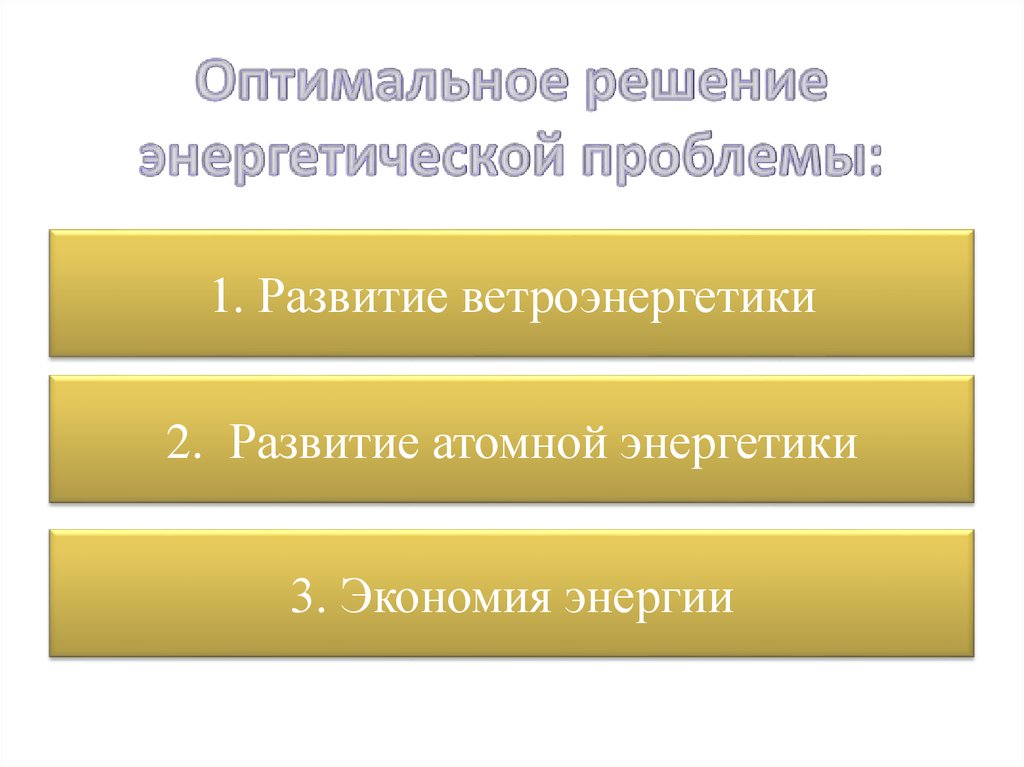 Энергетический ответ. Энергетический ответ