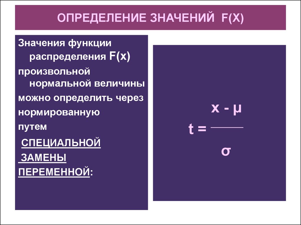 Определение значения