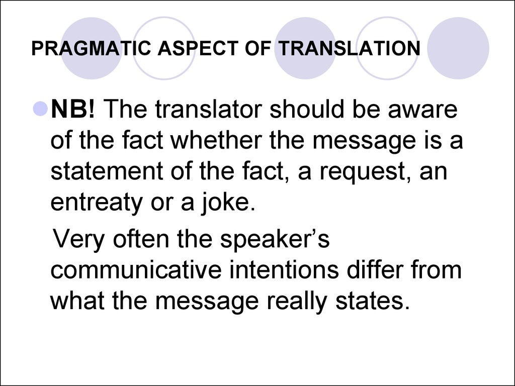 That should be it перевод. Pragmatic aspect. Pragmatic problems of translation. Pragmatics in translation. Pragmatic aspects of translation presentation.