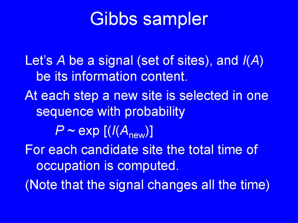 Gibbs sampler