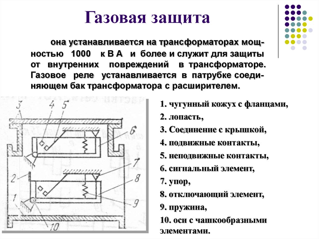 Защиты трансформатора. Газовая защита силовых трансформаторов Назначение принцип действия. Реле газовой защиты трансформатора. Принцип работы газового реле силового трансформатора. Газовые реле силовых трансформаторов типы.