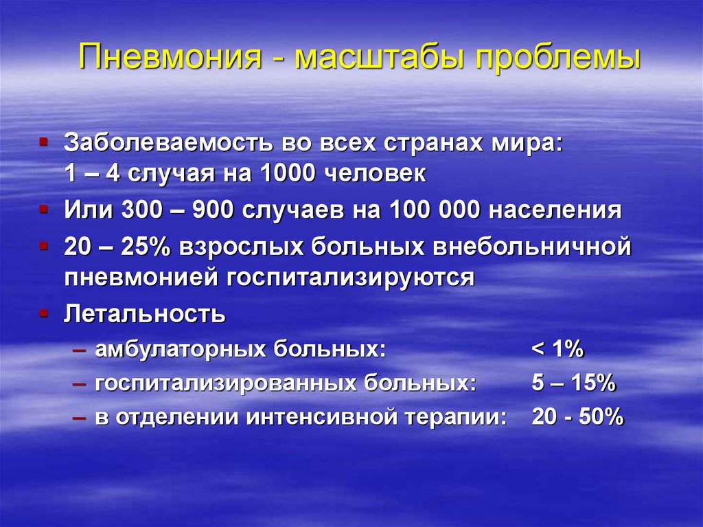 Внебольничная пневмония что это. Заболеваемость пневмонией на 1000. Пневмония - масштабы проблемы. Летальность Внебольничная. Досуточная летальность.