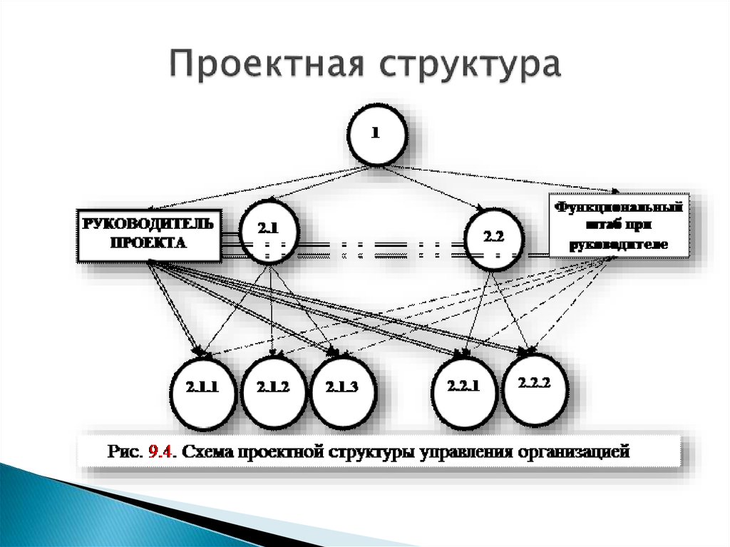 Проектная структура управления схема