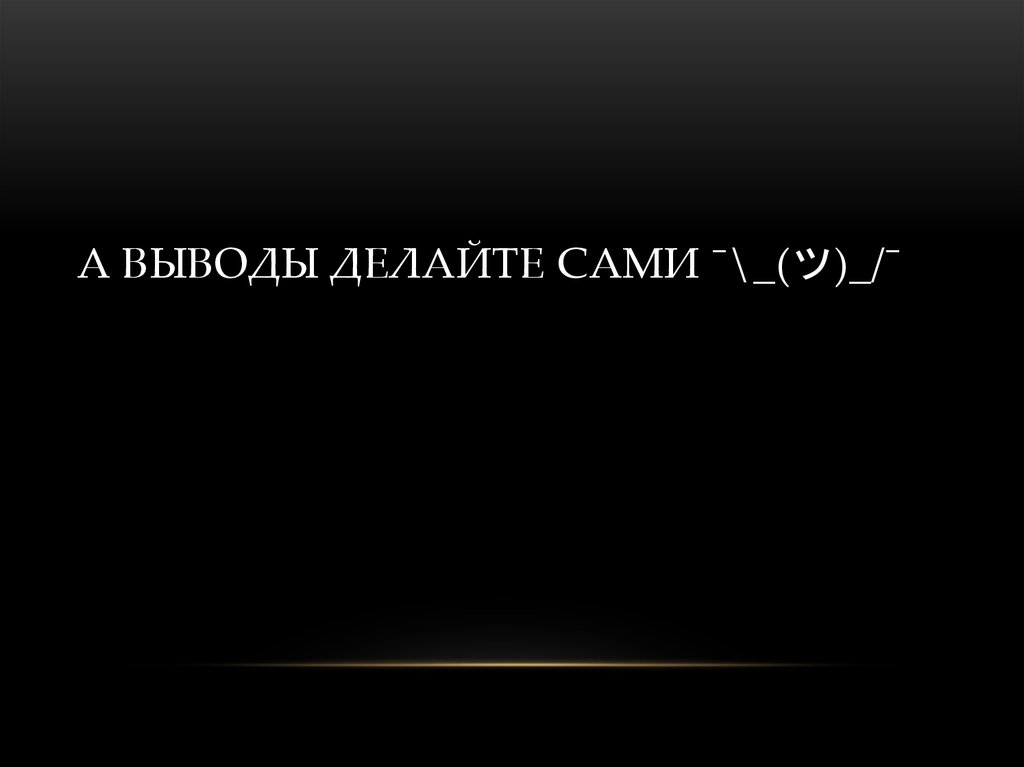 А выводы делайте сами ¯\_(ツ)_/¯