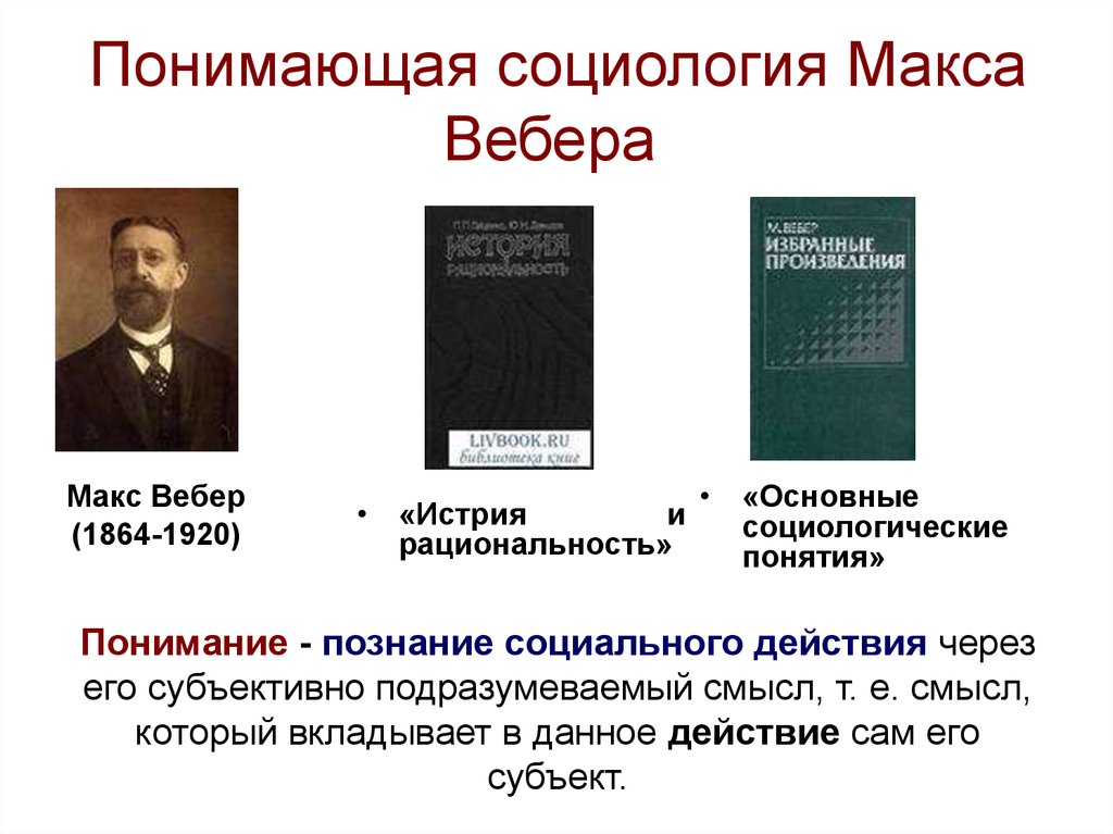 Вебер макс социология презентация