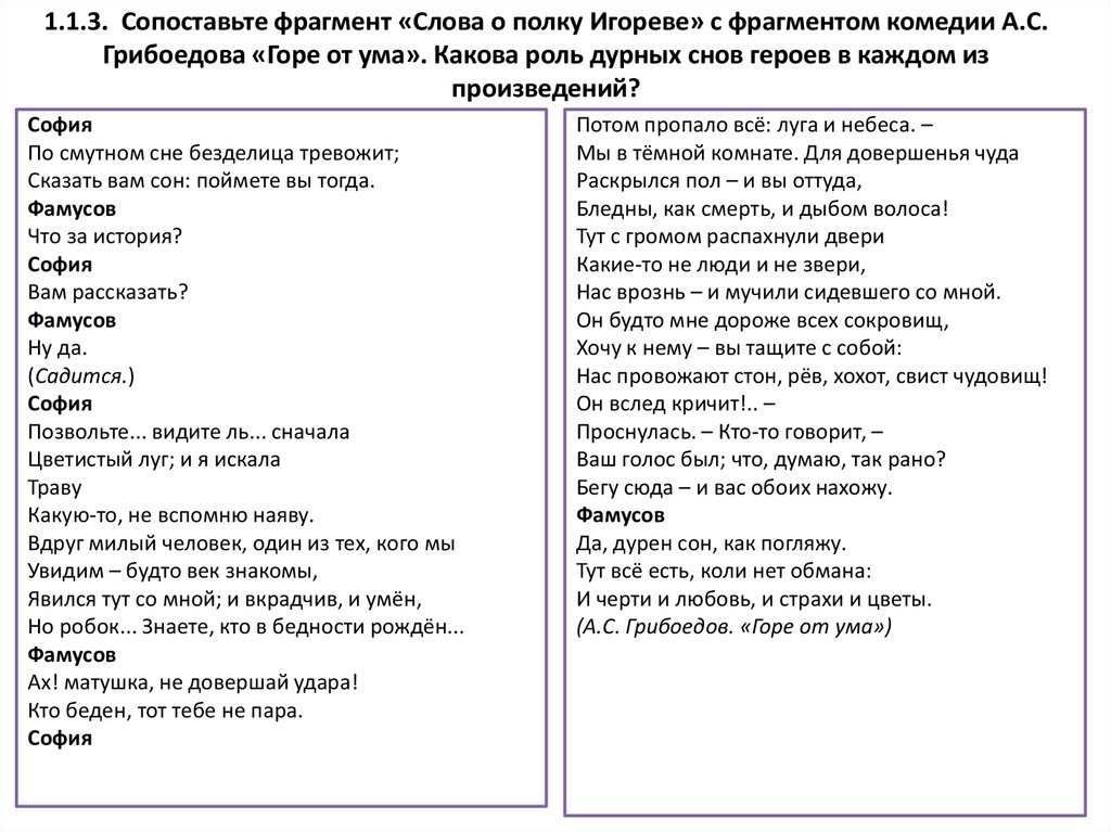 Тест по литературе 9 горе от ума. Сопоставьте фрагмент слова о полку Игореве. Слово о полку Игореве фрагмент. Фрагмент из слова о полку Игореве. Сопоставление частей текста.