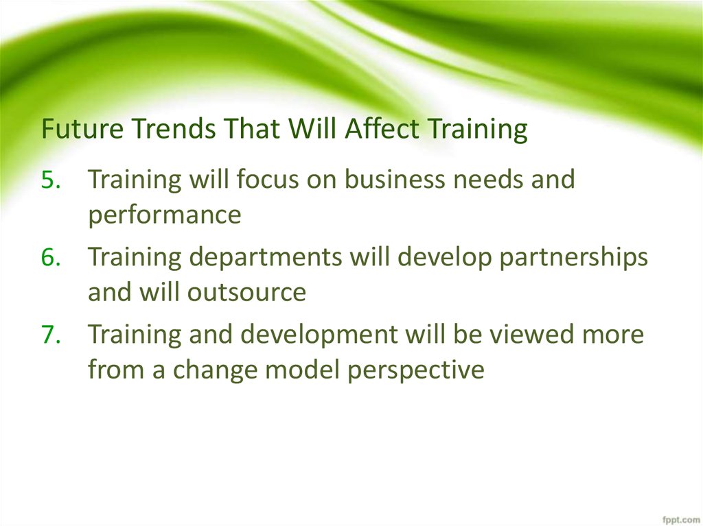 Future Trends That Will Affect Training