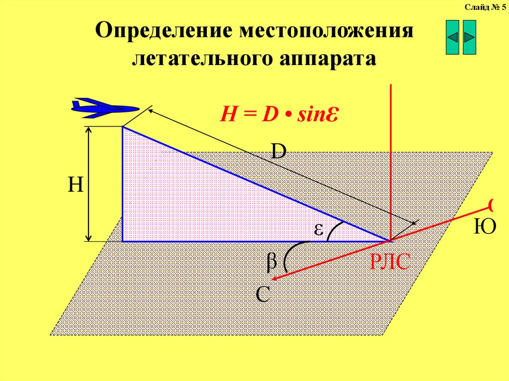 Наклонное расстояние. Метод триангуляции в радиолокации. Триангуляционный метод измерения расстояния в радиолокации. Способы обзора пространства в РЛС. Принцип триангуляции в радиолокации.