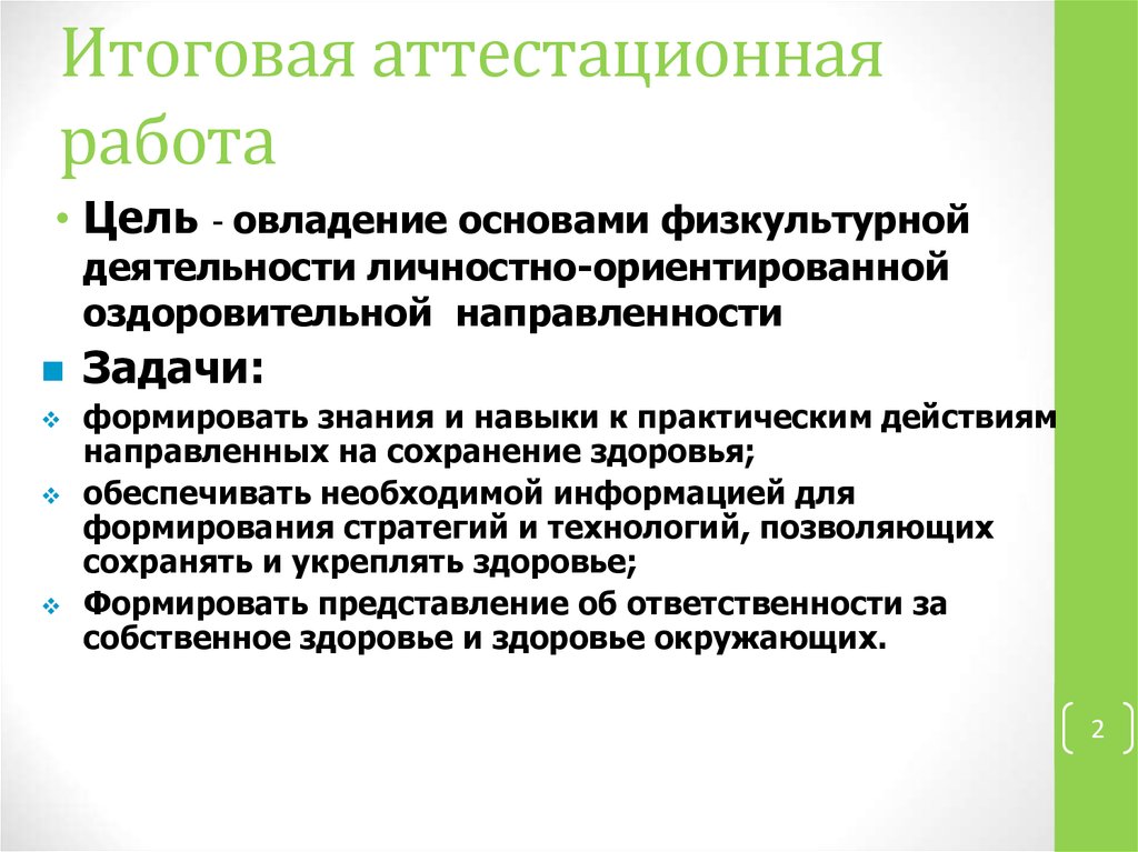 Итоговая аттестационная работа