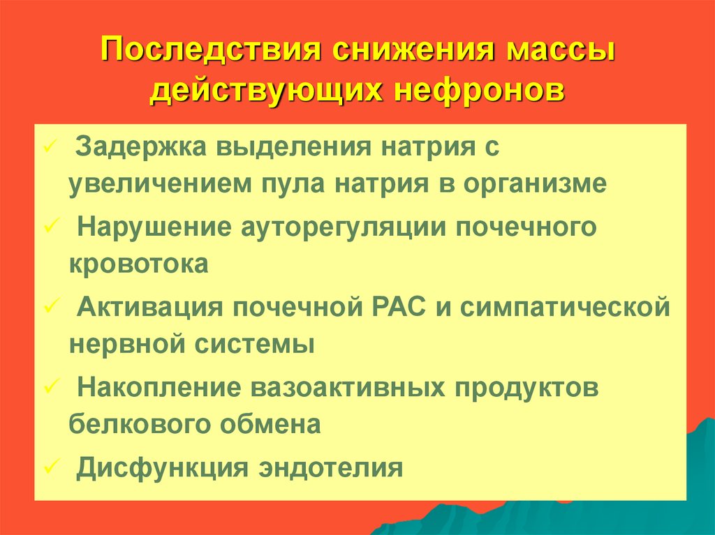 Сокращение последствий. Последствия снижения качества образования. Последствия снижения гражданской позиции. Последствия снижения депозита. Масса действующих нефронов.