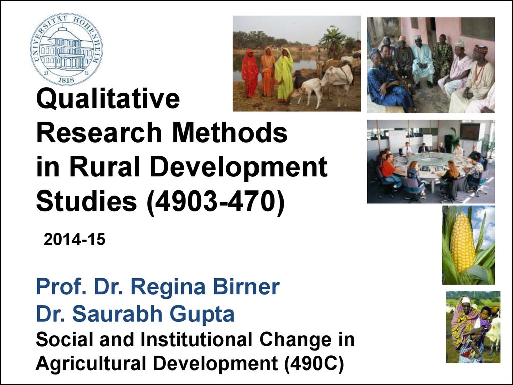 rural areas research methods