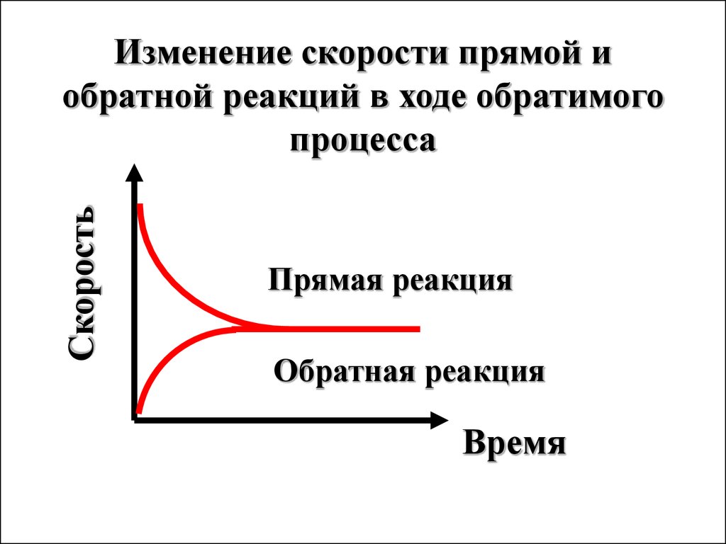 Скорость прямой и обратной реакции. Изменение скоростей прямой и обратной реакции во времени. Скорость химической реакции обратных реакций. Скорость прямой и обратной Ре. Скорость поямой и о Ратной реакции.