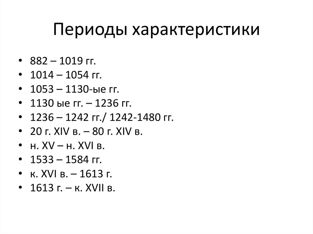 Охарактеризуйте период