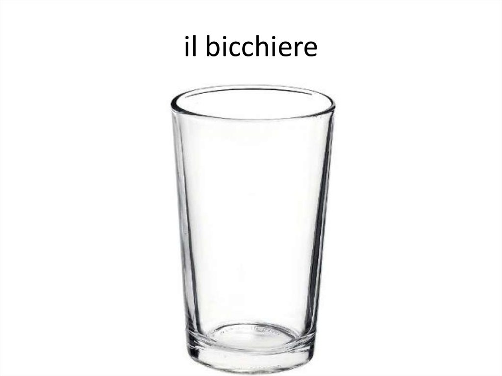 il bicchiere