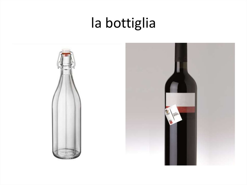 la bottiglia