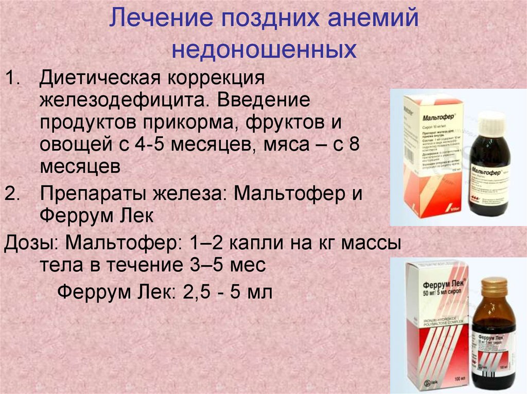Методы лечения анемии