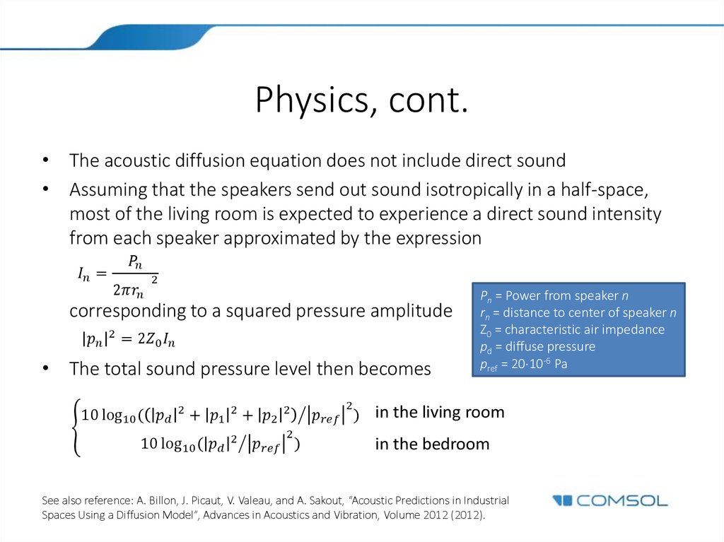 Physics, cont.
