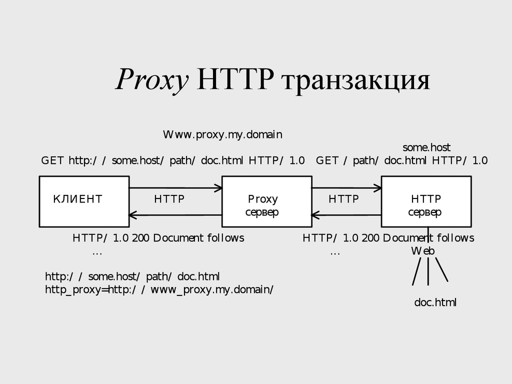 Proxy path