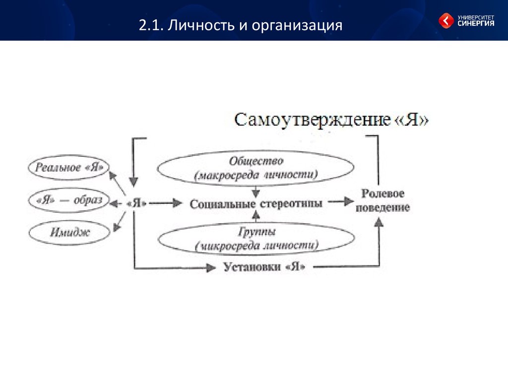 Ролевое поведение. Ресурсы организационные личностные. Схема синергичной организации. СИНЕРГИЯ от объединения компаний.