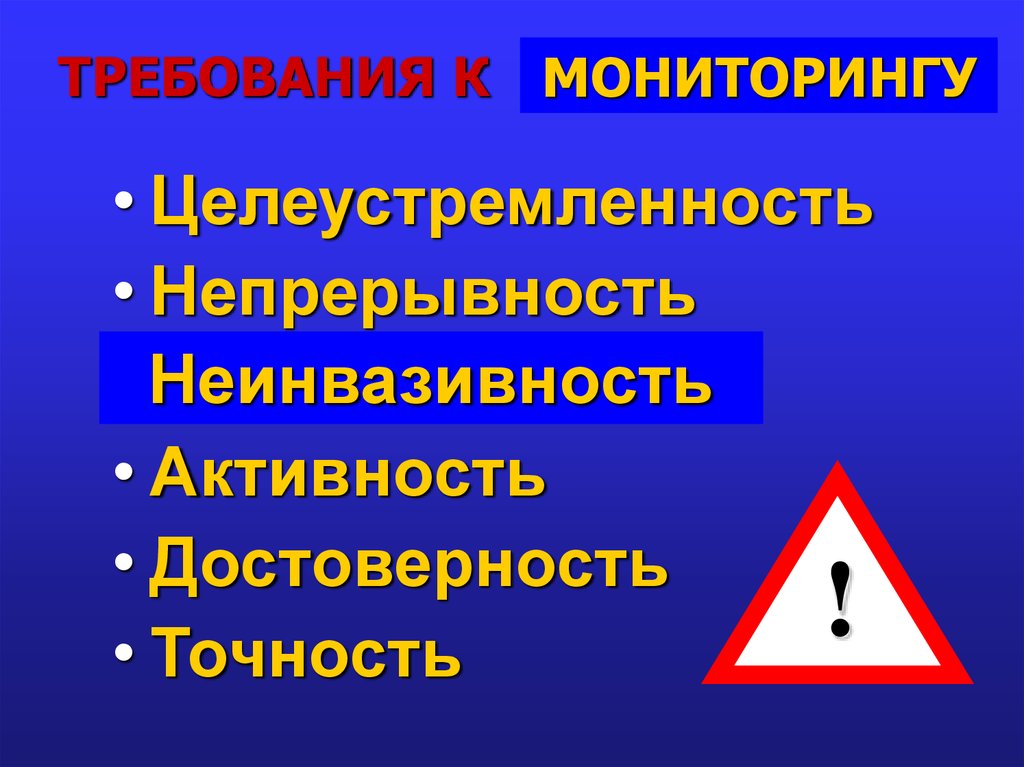 Требования мониторинга. Требования к мониторингу. Неинвазивность это. Неинвазивность это в медицине. Целеустремленность активность непрерывность живучесть.