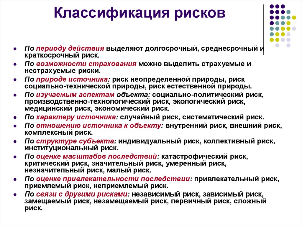 Верно ли данное утверждение у любого риска проекта есть всегда одна конкретная причина