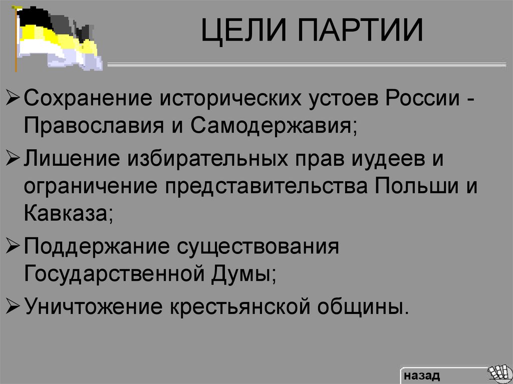 Цель любой партии