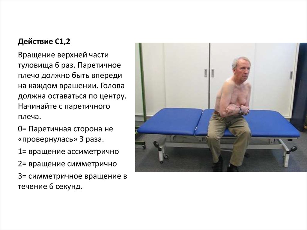Шкала ухудшения и координации торса.