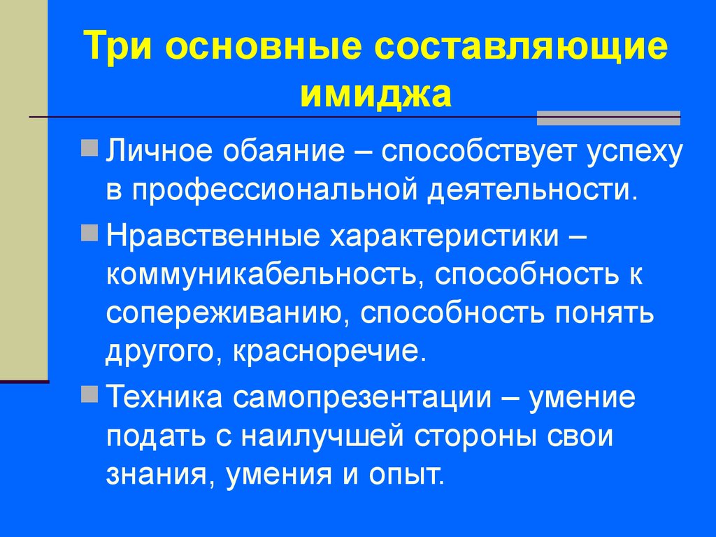 Презентация понятие имиджа