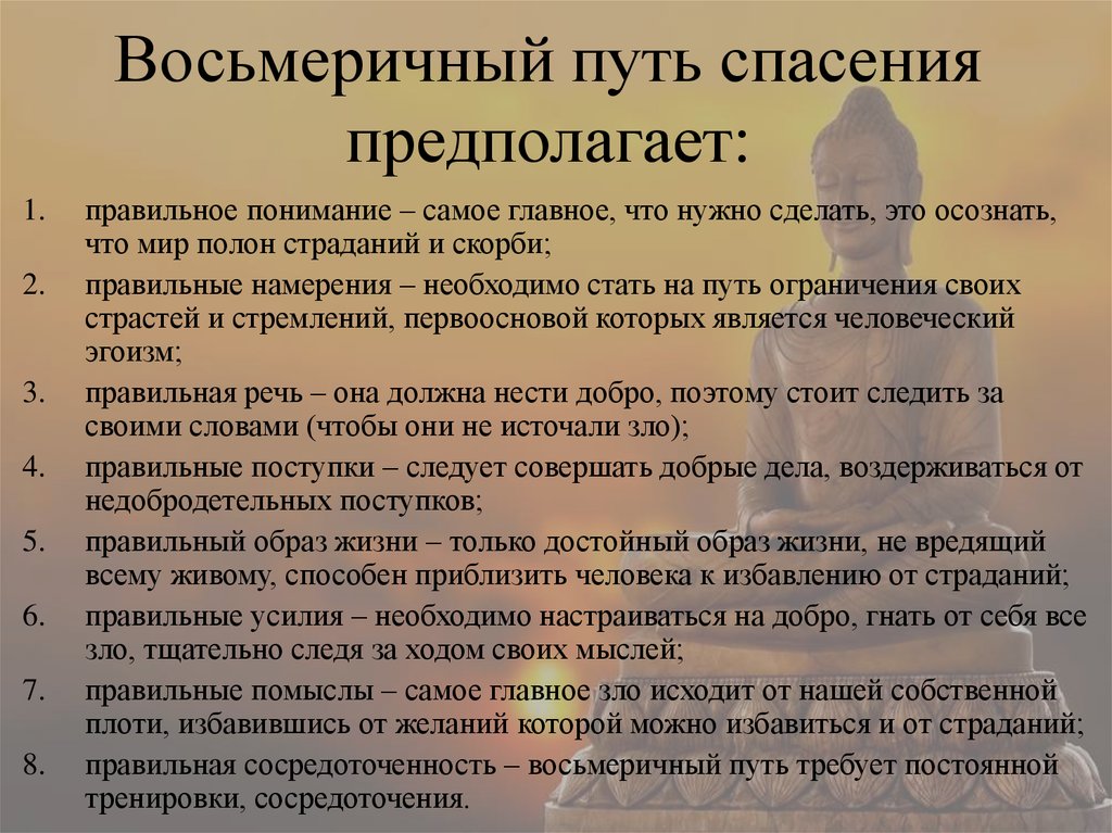 Восьмеричный путь нирваны