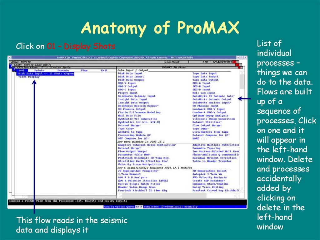 promax seismic