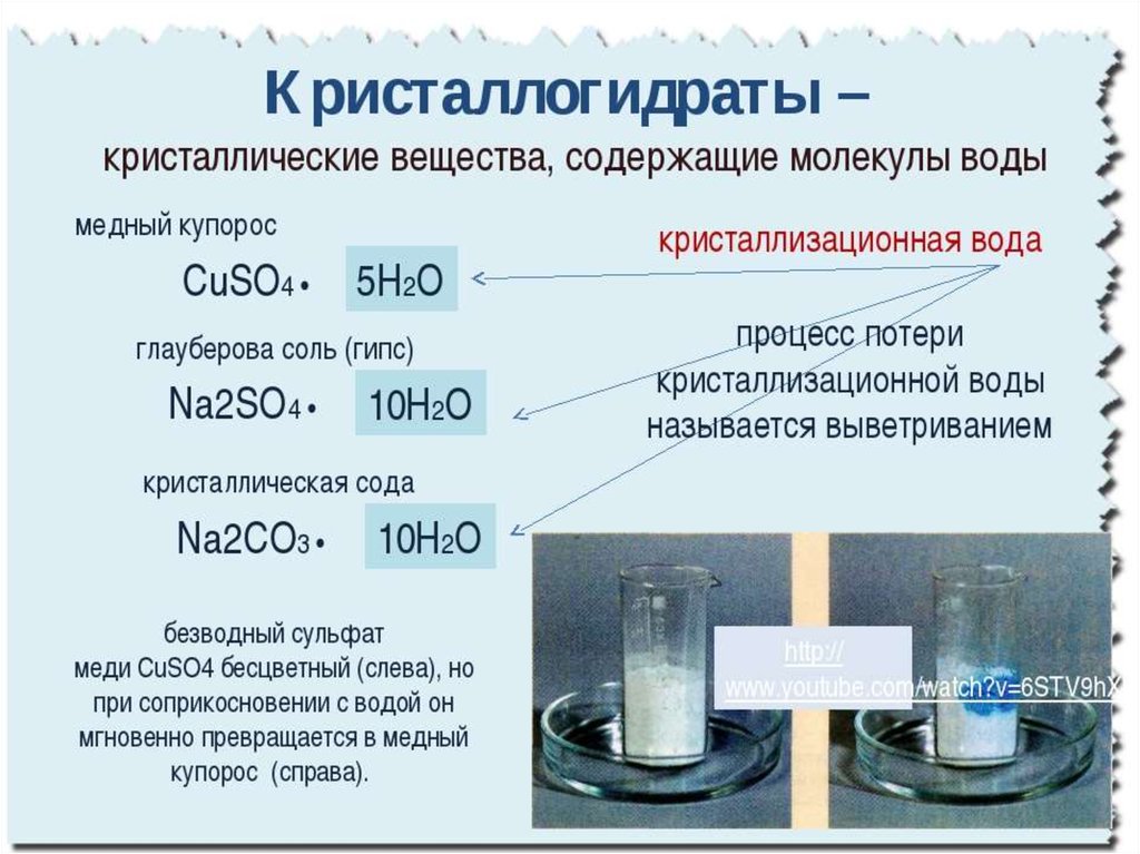Хлорид натрия какой класс соединений. Кристаллогидраты. Кристаллогидраты это в химии. Какие вещества называют кристаллогидратами. Кристаллогидраты солей.