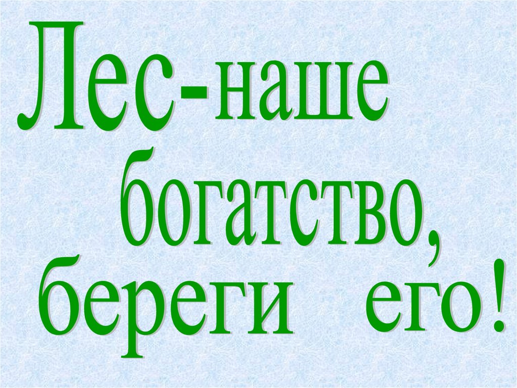 Урок жизнь леса 4 класс