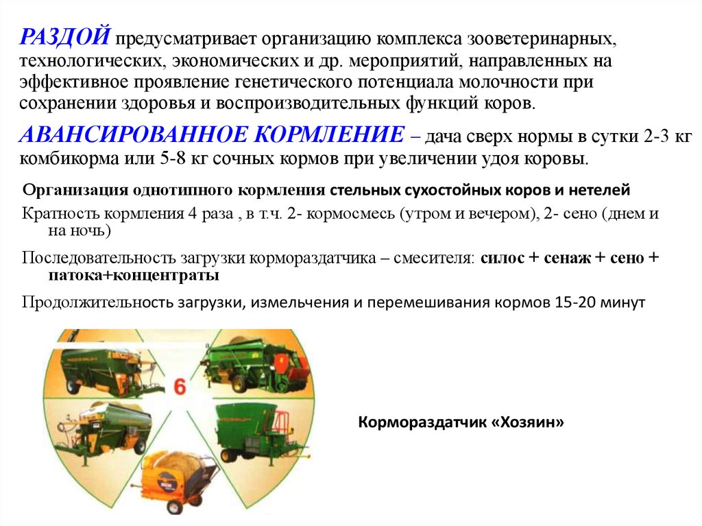 Предприятиях предусматривает. Авансированное кормление. Рацион для коровы в период раздоя. Презентация- раздой коров.