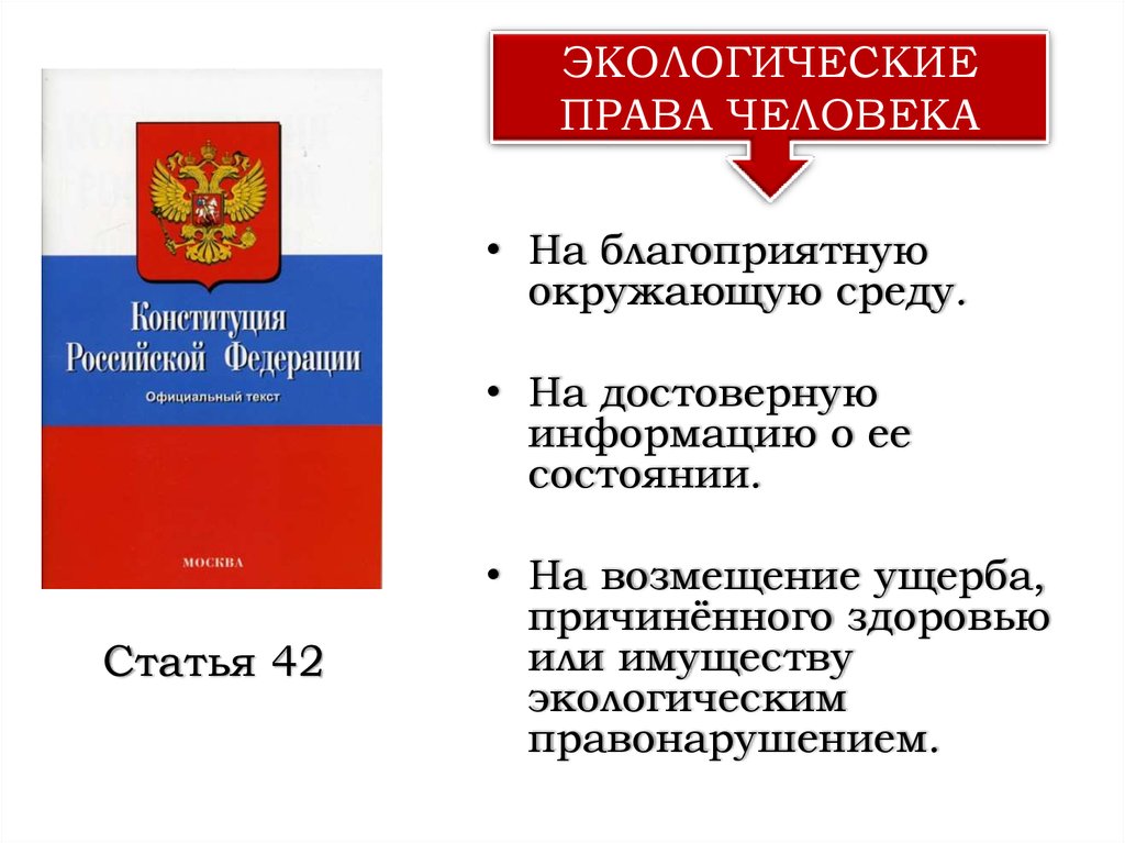 Презентация на тему экологическое право 10 класс