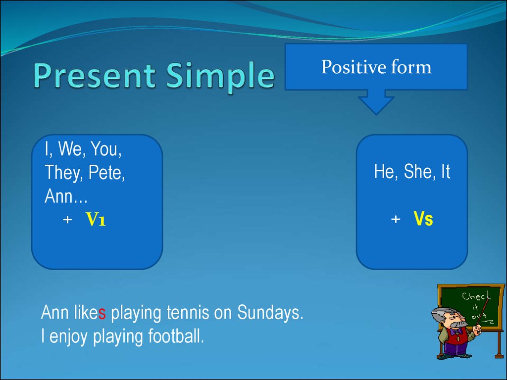 The present simple tense презентация