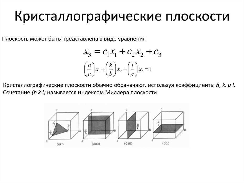 Как обозначается заштрихованная область кристаллической решетки изображенной на рисунке