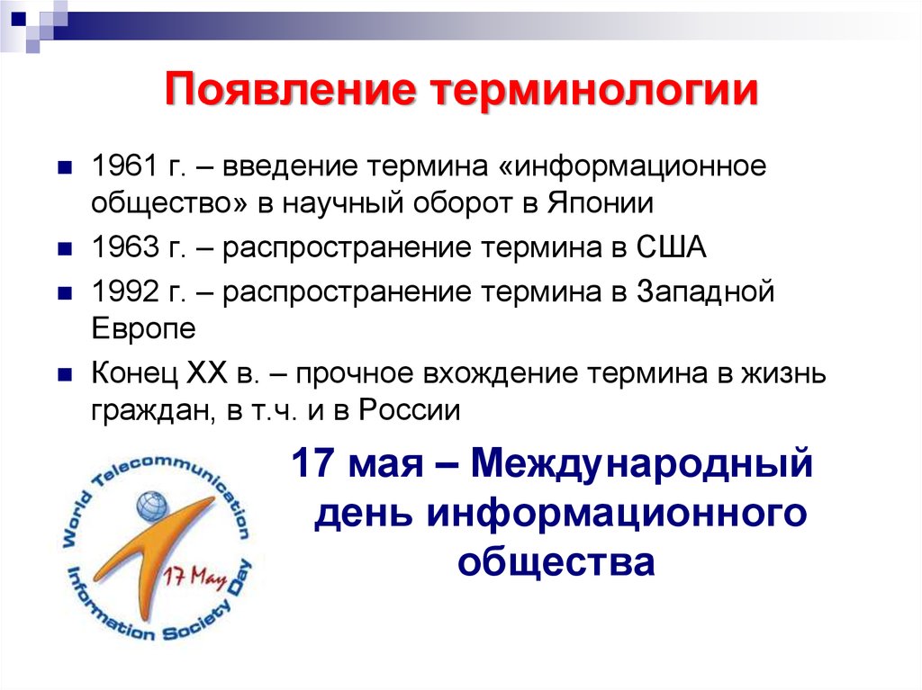 Распространение термина