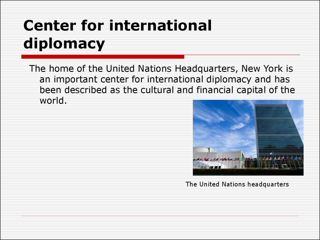 Center for international diplomacy 